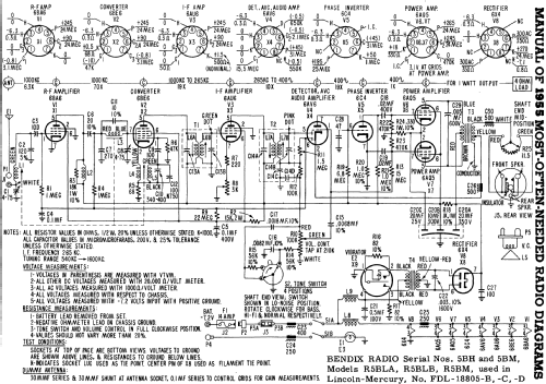 5-BH CH= FDL-18805-C; Bendix Radio (ID = 494268) Car Radio