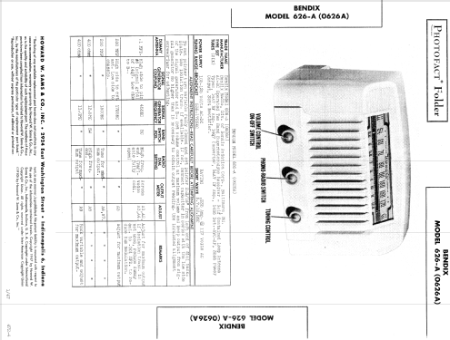 626-A 0626A ; Bendix Radio (ID = 597472) Radio