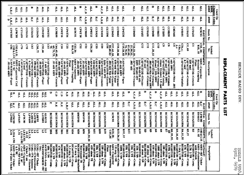 69M8 ; Bendix Radio (ID = 279464) Radio