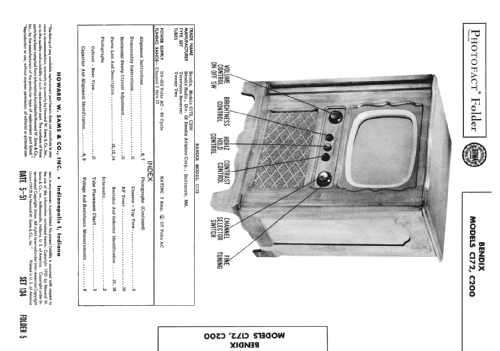 C200 ; Bendix Radio (ID = 1952356) Television