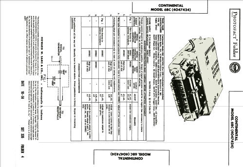 Continental 6BC 4047424 ; Bendix Radio (ID = 1952853) Car Radio