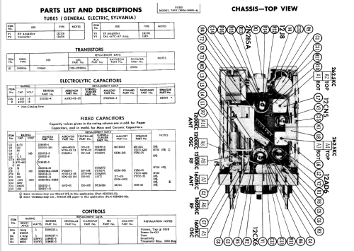 Ford 74BT Ch= FEM-18805-A; Bendix Radio (ID = 783938) Car Radio