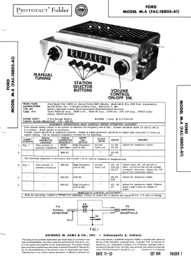 M-4 ; Bendix Radio (ID = 3102212) Car Radio