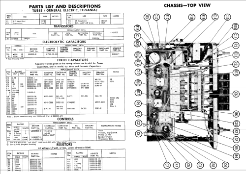 Chrysler R84BC Mopar 851; Bendix Radio (ID = 809060) Autoradio