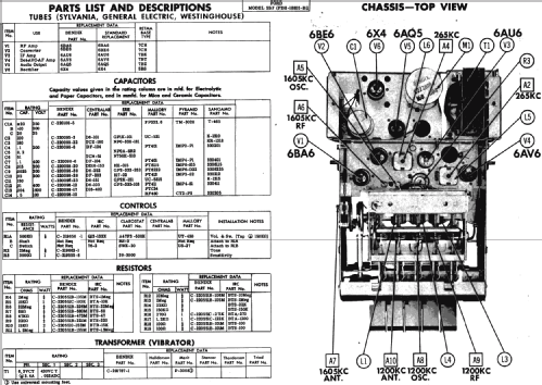 R5BF Ford FDH-18805-B1; Bendix Radio (ID = 237116) Car Radio