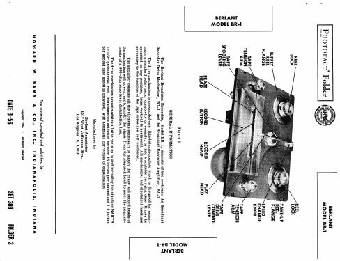 Broadcast Recorder PR-1 ; Berlant Associates (ID = 440455) R-Player