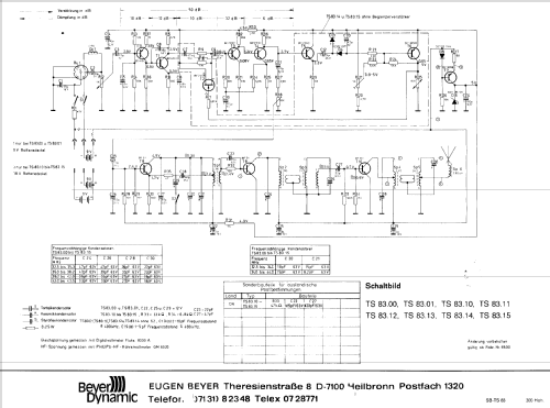 Transistophone TS 83; Beyer; Berlin, (ID = 1781251) Commercial Tr