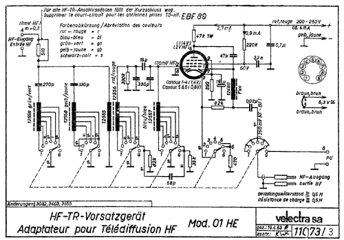 HF-TR-Vorsatzgerät 01HE; Biennophone; Marke (ID = 2268847) Radio