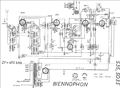 535GR; Biennophone; Marke (ID = 15049) Radio