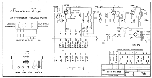 HF-TR-Empfänger 5961; Biennophone; Marke (ID = 3108695) Radio