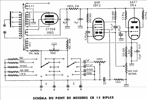 Pont de mesure CR 15; Biplex marque, (ID = 452414) Equipment