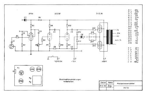 Minitix MV15; Bitter, Radio-; (ID = 364544) Ampl/Mixer