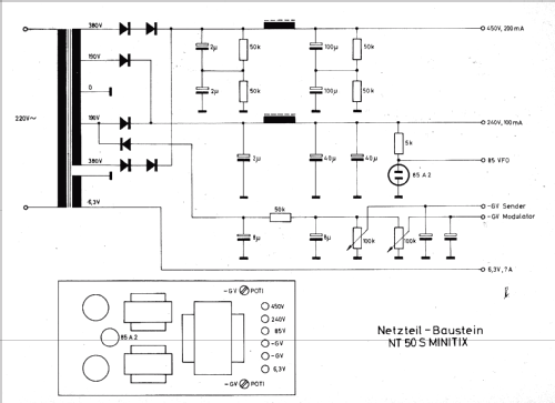 Minitix Netzteil Baustein NT50S; Bitter, Radio-; (ID = 803353) Power-S