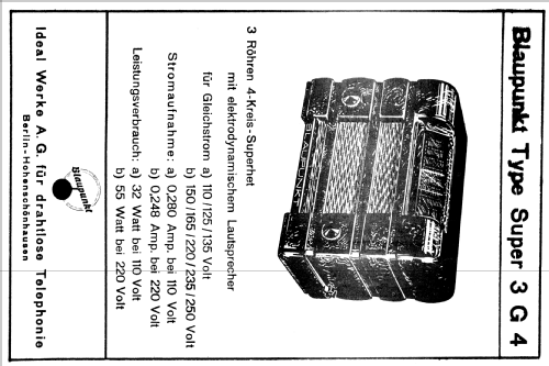 3G4; Blaupunkt Ideal, (ID = 1745518) Radio