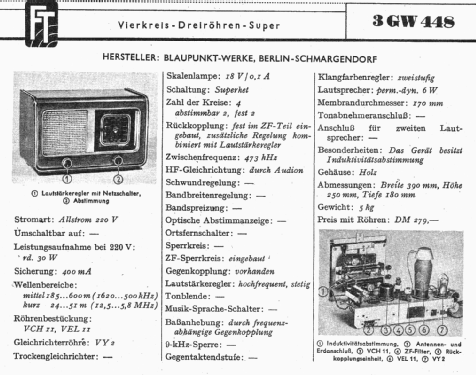 3GW448H; Blaupunkt Ideal, (ID = 1176770) Radio