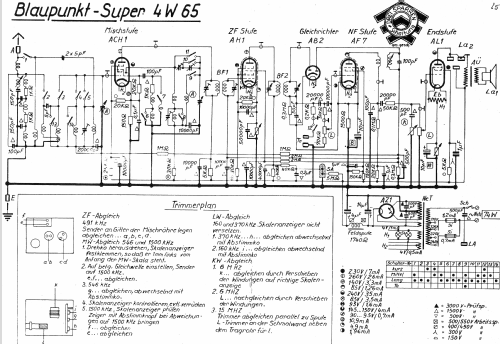 4W65; Blaupunkt Ideal, (ID = 849401) Radio