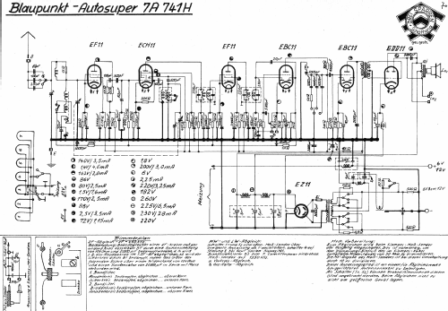 7A741H Car Radio Blaupunkt Ideal, Berlin, später Hildesheim, build ...