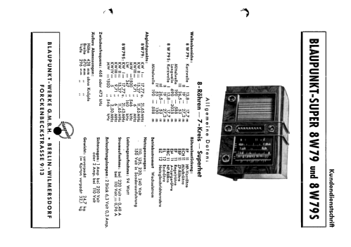 8W79; Blaupunkt Ideal, (ID = 659021) Radio