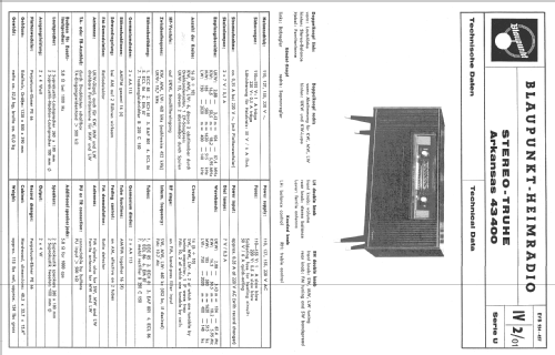 Arkansas 43400 Ch= 23400; Blaupunkt Ideal, (ID = 197603) Radio