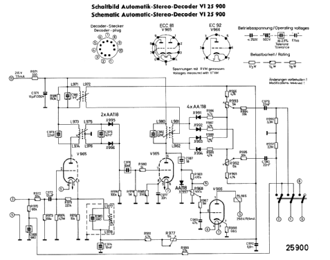 Automatik Stereo Decoder VI 25.900; Blaupunkt Ideal, (ID = 649672) mod-past25