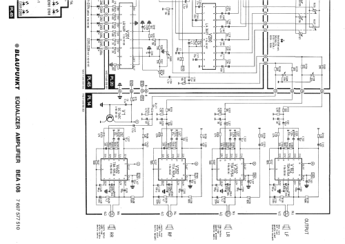 Equalizer-Amplifier BEA 108 7.607.577.510; Blaupunkt Ideal, (ID = 406509) Verst/Mix