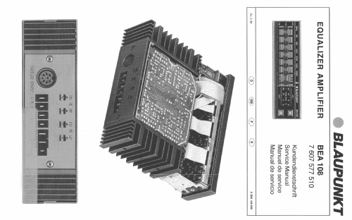 Equalizer-Amplifier BEA 108 7.607.577.510; Blaupunkt Ideal, (ID = 406513) Verst/Mix