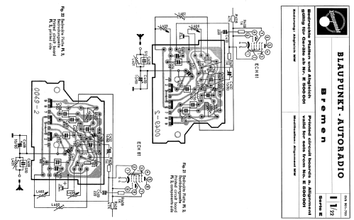 Bremen ab E 500001; Blaupunkt Ideal, (ID = 1537875) Car Radio