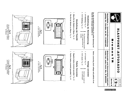 Bremen TR ab E 822001; Blaupunkt Ideal, (ID = 736894) Car Radio