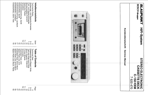 C-150 HXM 7620470; Blaupunkt Ideal, (ID = 959148) R-Player