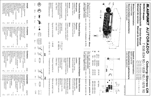 Coburg-Stereo CR 7.638.834.110; Blaupunkt Ideal, (ID = 606692) Car Radio