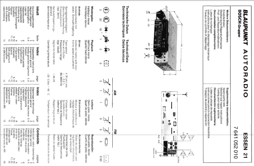 Essen 21 7.641.052.010; Blaupunkt Ideal, (ID = 609781) Car Radio