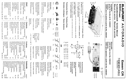 Essen CR 7.636.931.010 ab 3000001; Blaupunkt Ideal, (ID = 600036) Car Radio