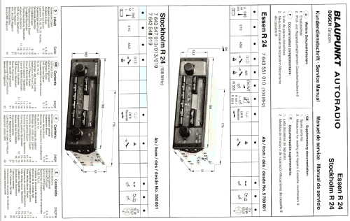 Essen R 24 7.643.551.010 ab 5700001; Blaupunkt Ideal, (ID = 614056) Car Radio