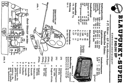 F510UP; Blaupunkt Ideal, (ID = 171829) Radio