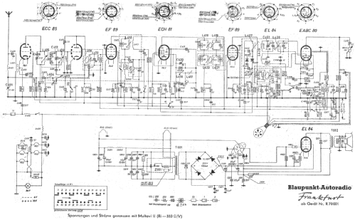 Frankfurt ab R 70001; Blaupunkt Ideal, (ID = 156018) Car Radio