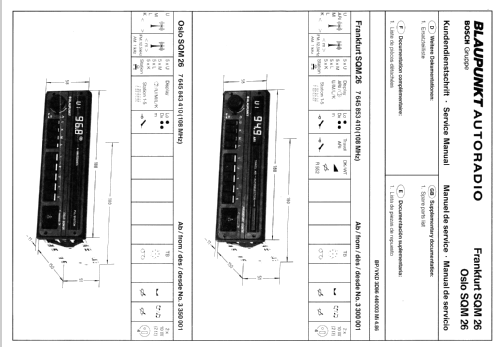 Frankfurt SQM 26 7.645.853.410; Blaupunkt Ideal, (ID = 650521) Car Radio