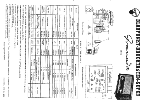 Granada 2625; Blaupunkt Ideal, (ID = 60894) Radio