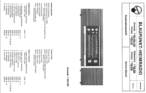 Granada Stereo 7.628.505; Blaupunkt Ideal, (ID = 259707) Radio