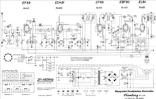 Hamburg de Luxe ab G345001; Blaupunkt Ideal, (ID = 624014) Car Radio