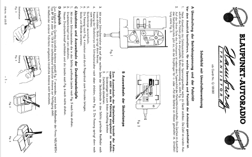 Hamburg Transistor ab Q 100001; Blaupunkt Ideal, (ID = 637420) Car Radio