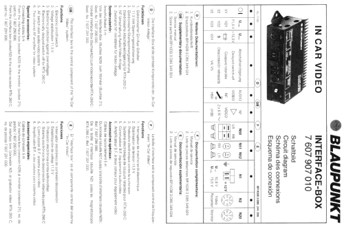 Interface Box 7.607.907.010; Blaupunkt Ideal, (ID = 562299) Ampl/Mixer