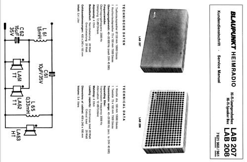 LAB 207 7621960; Blaupunkt Ideal, (ID = 1749073) Speaker-P