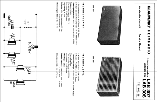 LAB 307; Blaupunkt Ideal, (ID = 1752722) Speaker-P