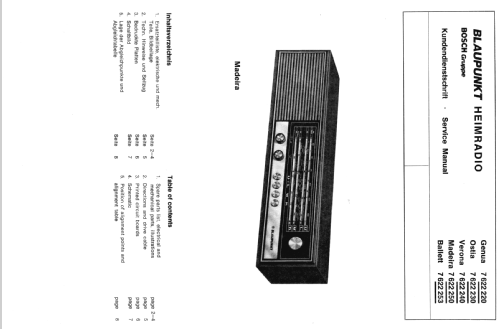 Madeira 7.622.250; Blaupunkt Ideal, (ID = 151386) Radio