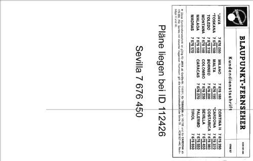 Madras 7.676.170; Blaupunkt Ideal, (ID = 388424) Television