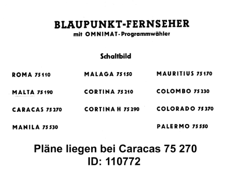 Manila 75.530; Blaupunkt Ideal, (ID = 607763) Television