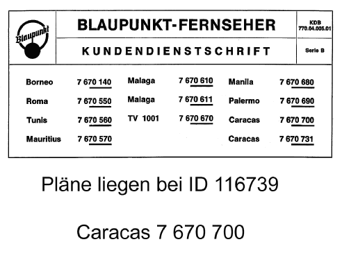 Manila 7.670.680; Blaupunkt Ideal, (ID = 1064714) Television