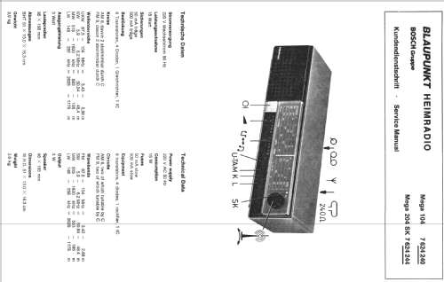 Mega 104 7.624.240; Blaupunkt Ideal, (ID = 151446) Radio