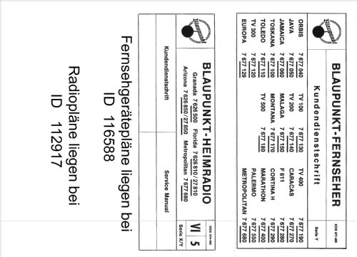 Metropolitan 7.677.680; Blaupunkt Ideal, (ID = 374302) TV Radio