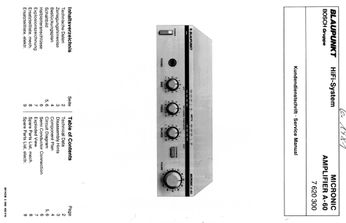 Micronic A-60 7.620.300; Blaupunkt Ideal, (ID = 1748404) Ampl/Mixer